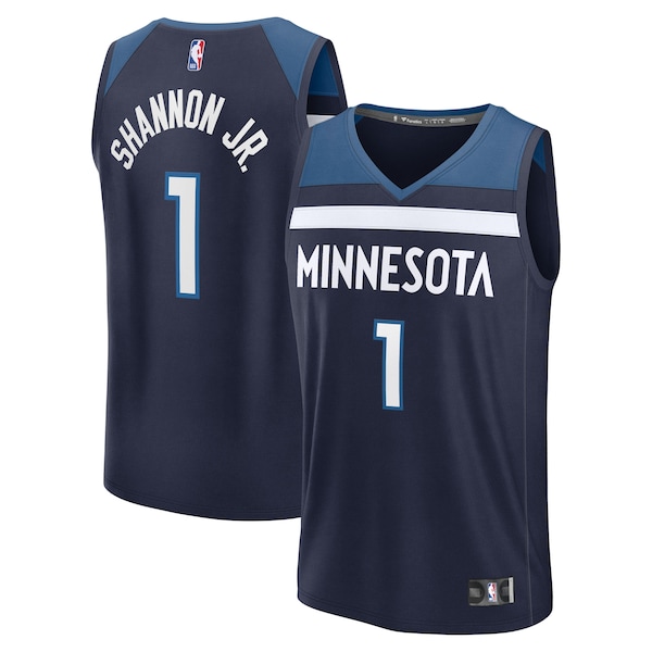 Terrence Shannon Jr. Minnesota Timberwolves  Fast Break Replica Jersey - Navy - Icon Edition