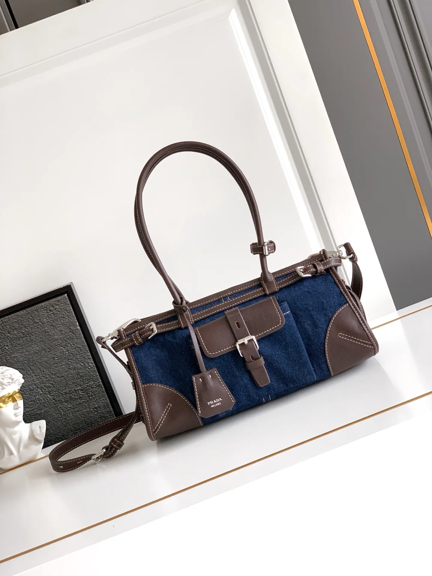 Prada Bonnie Calfskin Top Handle Bag product photo from LabelPicks