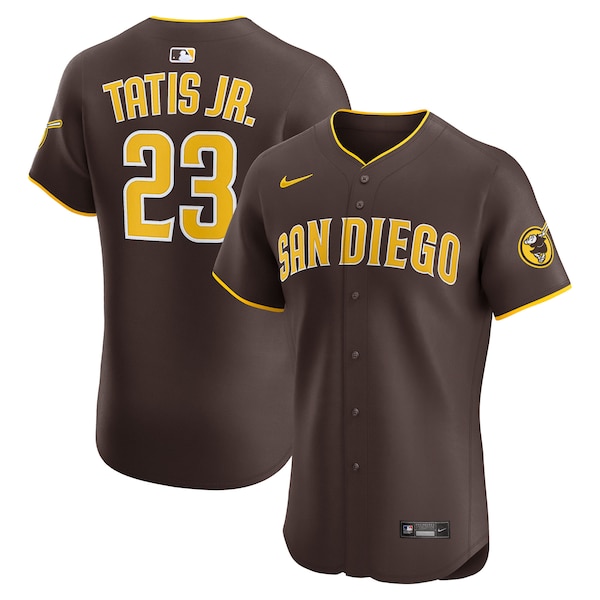 Fernando Tatis Jr. San Diego Padres Nike Road Elite Jersey - Brown/Khaki/White