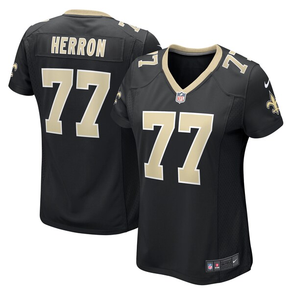 Justin Herron New Orleans Saints Nike Women's  Game Jersey -  Black