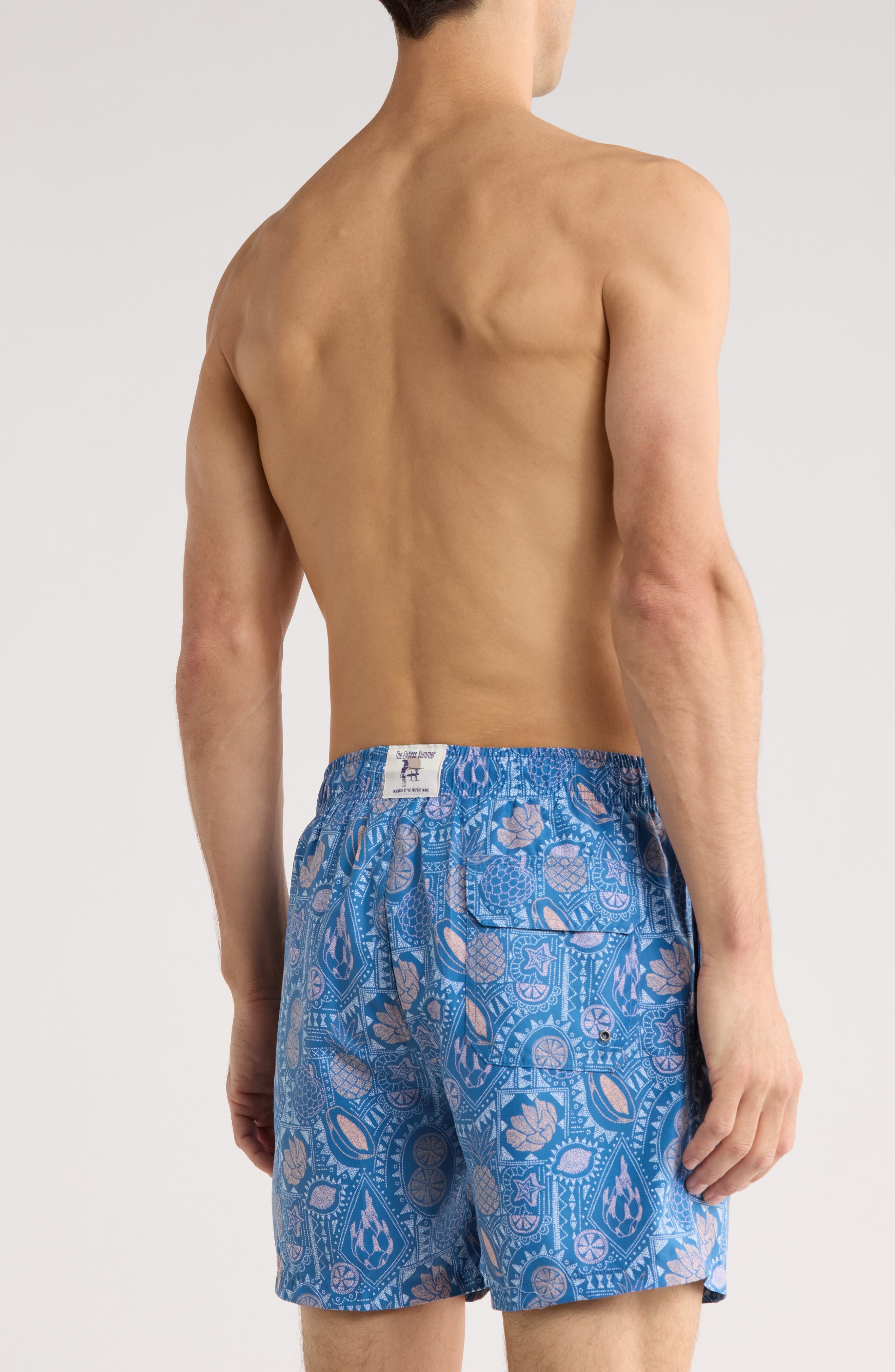 THE ENDLESS SUMMER Print Volley Swim Trunks