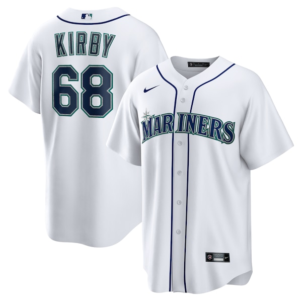 George Kirby Seattle Mariners Nike Home Replica Jersey - White