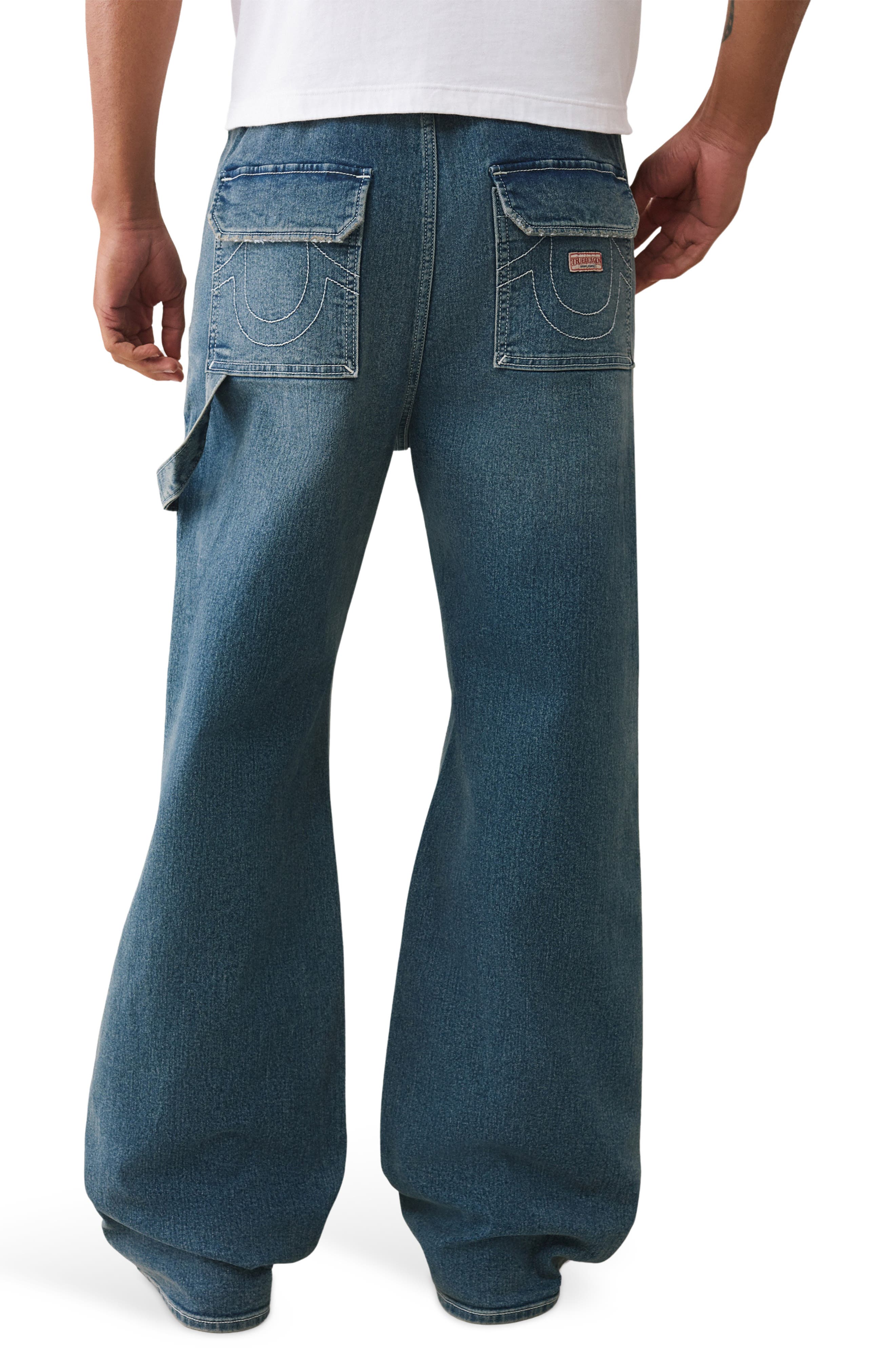 True Religion Vinny Drawstring Ultra Baggy Carpenter Jeans