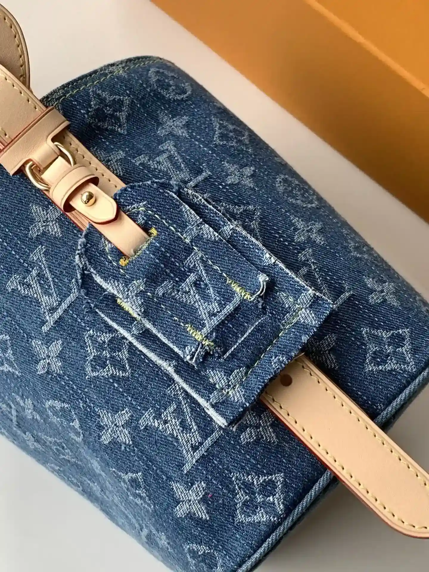 Louis Vuitton Blue Calfskin Bucket Bag product photo from LabelPicks
