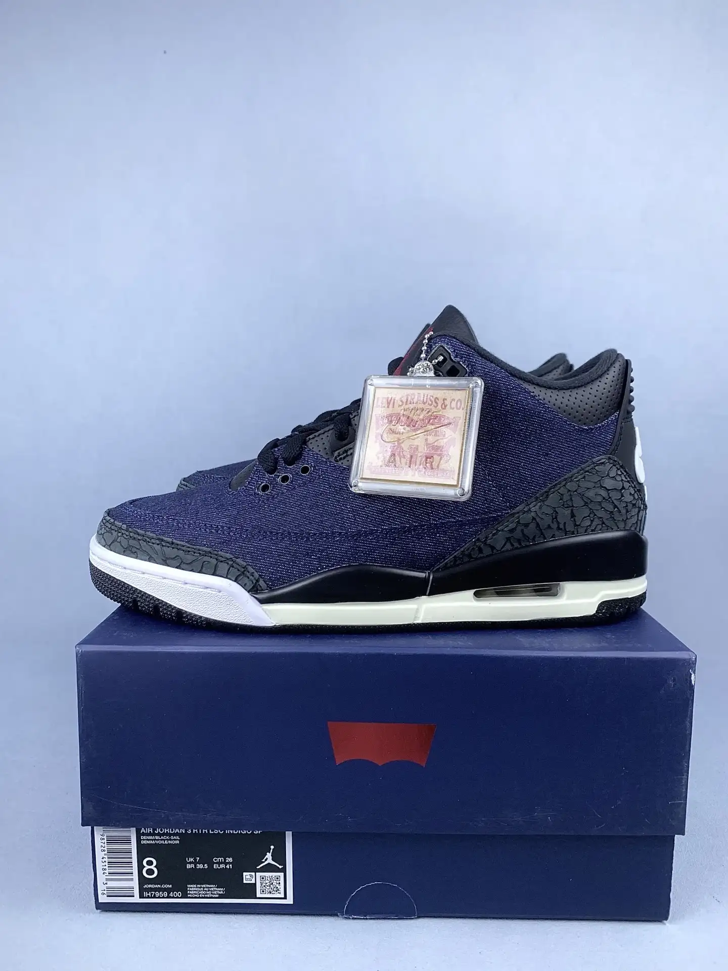 Levi’s x Air Jordan 3 Retro “Indigo” Shoes product photo from LabelPicks