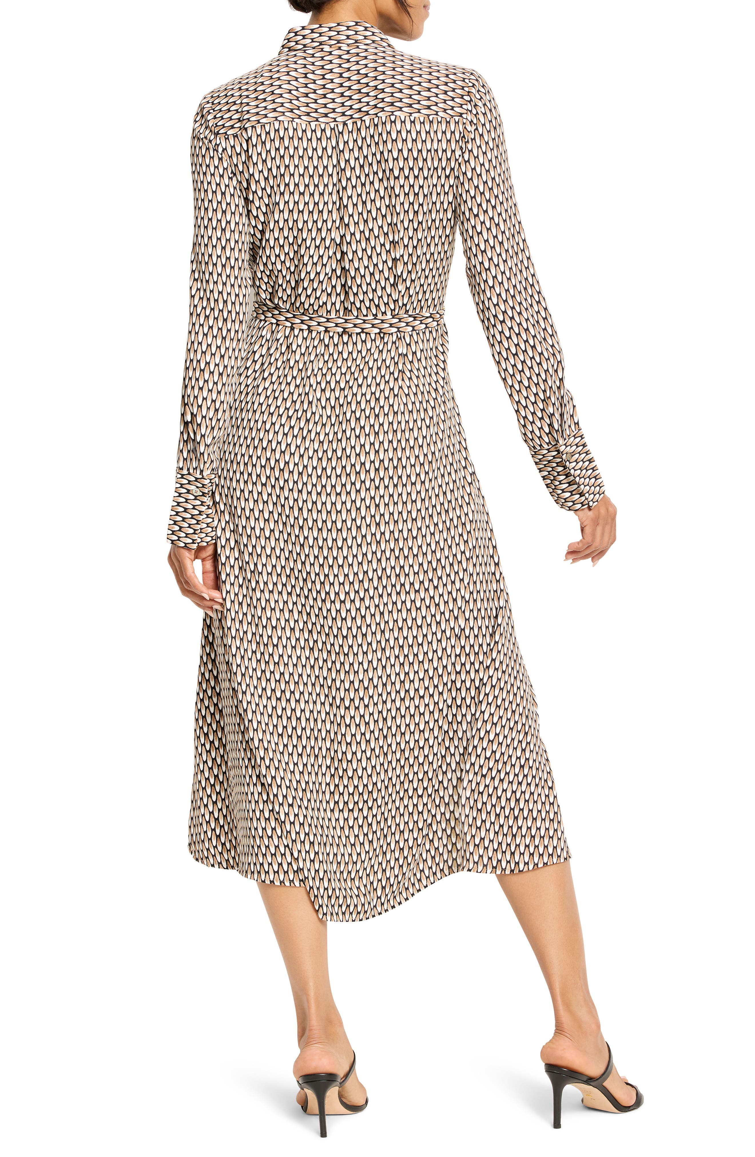 NIC+ZOE Juni Long Sleeve Midi Shirtdress