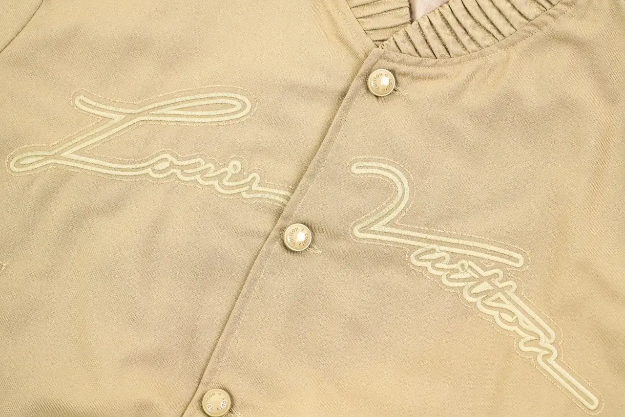 Louis Vuitton Khaki Applique Embroidered Bomber Jacket product photo from LabelPicks