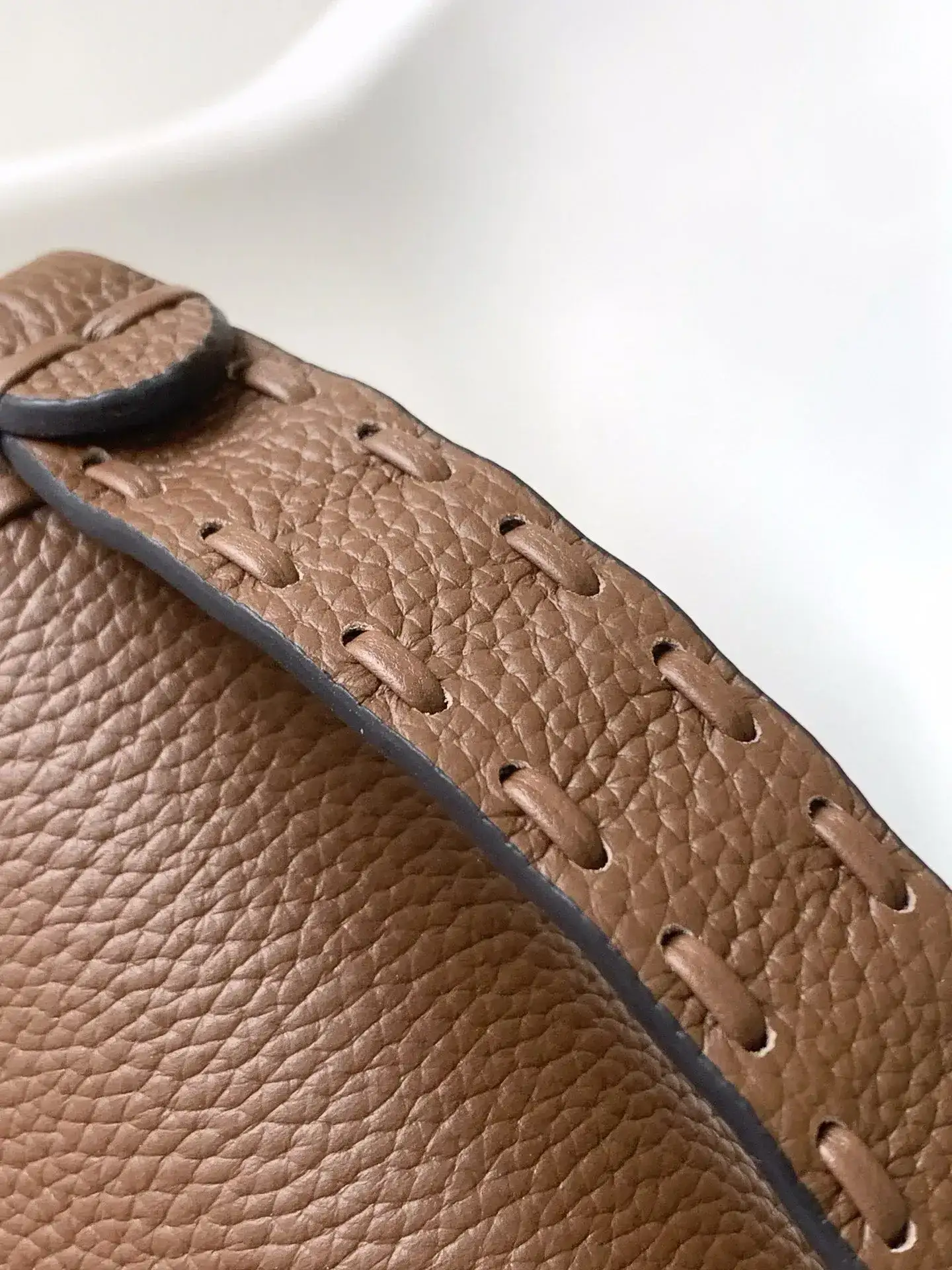 Fendi Baguette Brown Grained Leather Shoulder Bag product photo from LabelPicks