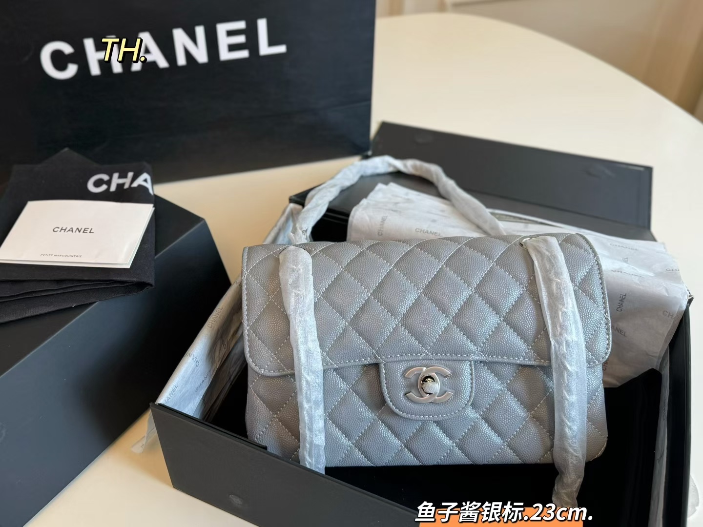 Chanel caviar CF Double-Flap Chain Bag