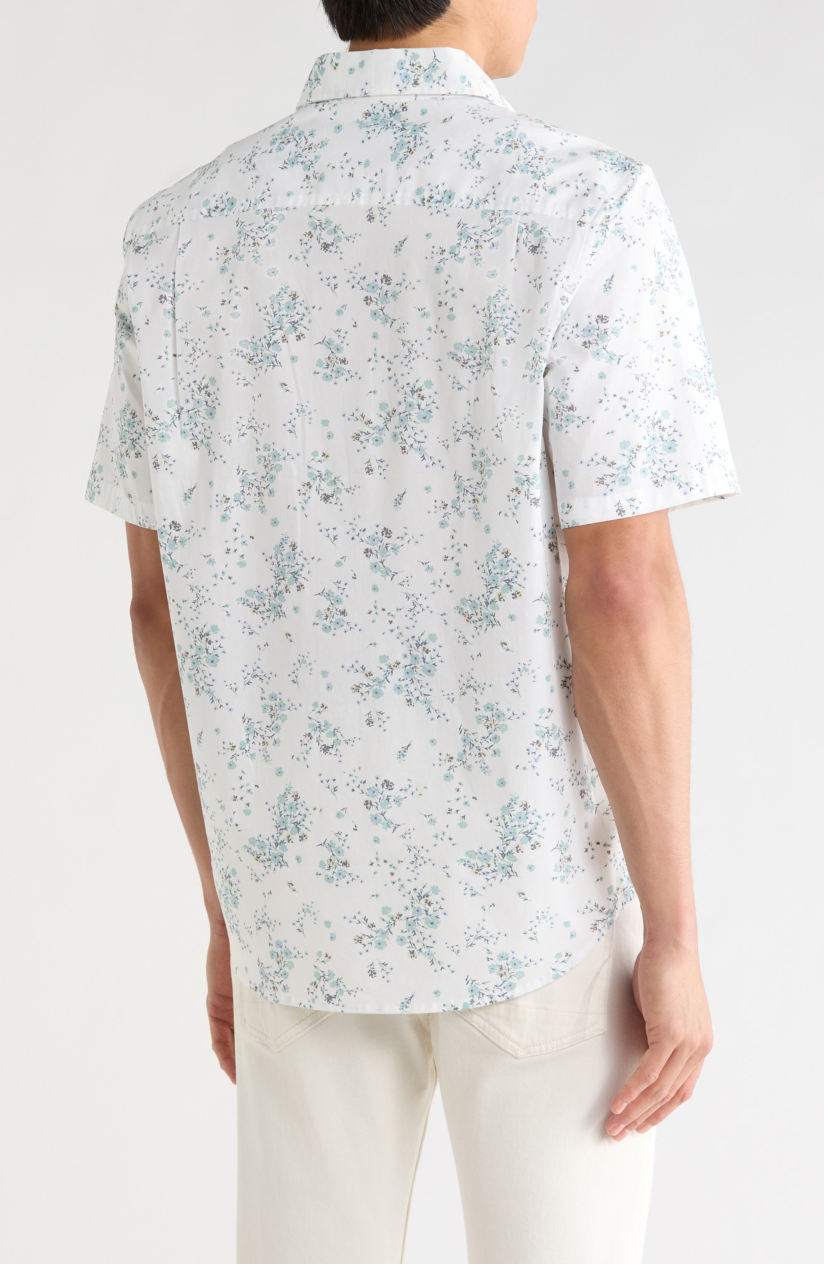 14th & Union Stretch Cotton Poplin Button-Up Shirt