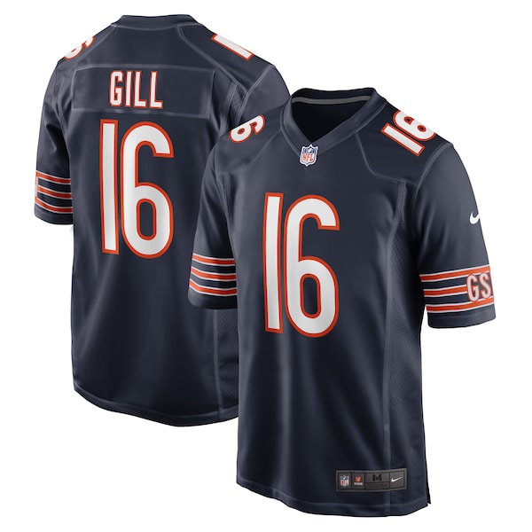 Trenton Gill Chicago Bears Nike Game Player Jersey - Navy