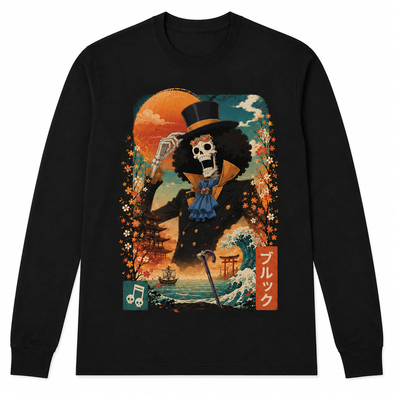 Remera Anime Brook One Piece Manga Corta