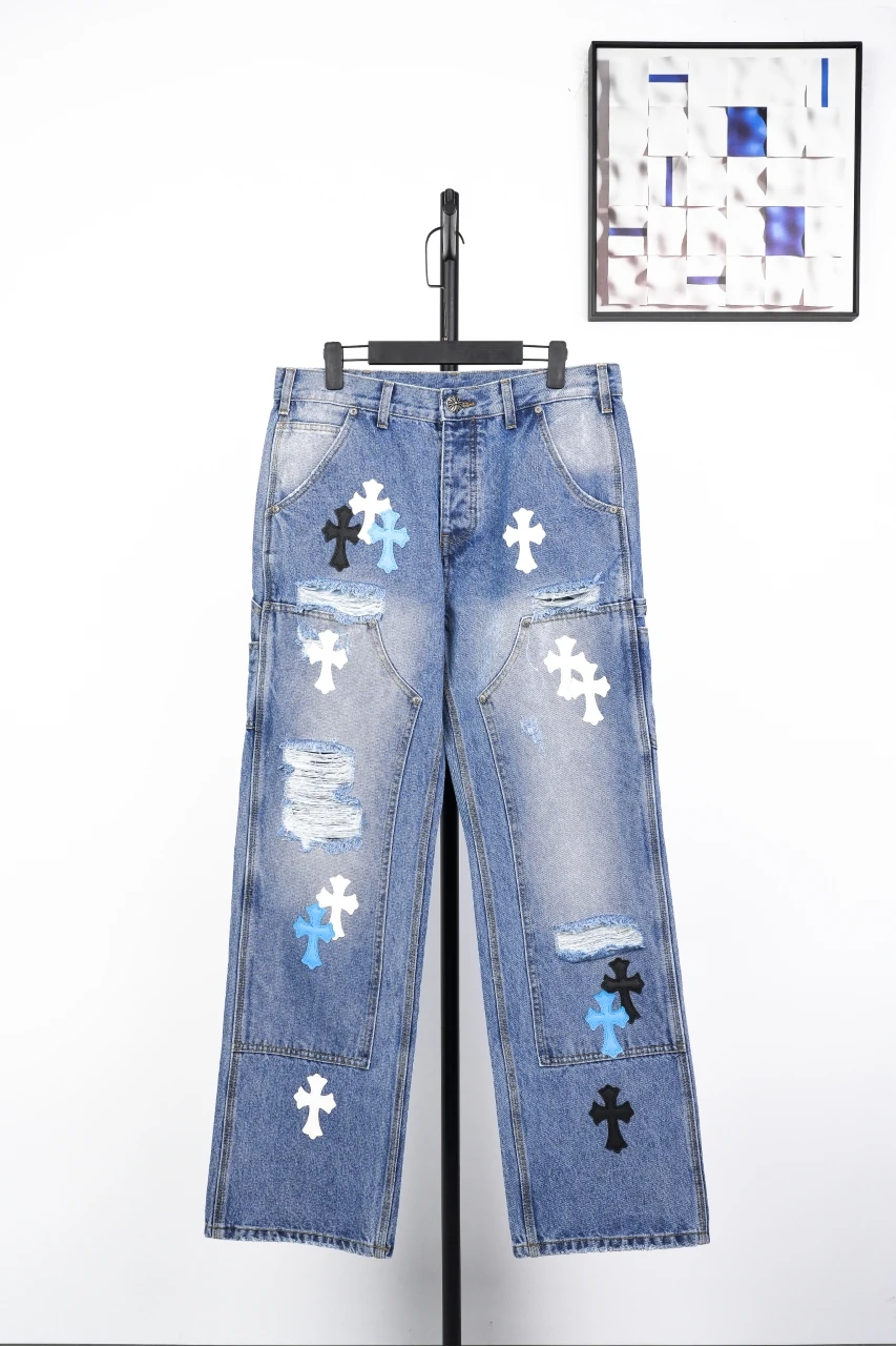 Chrome Hearts Light Blue Cross Patch Carpenter Jeans product photo from LabelPicks