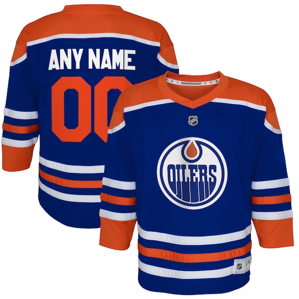 Edmonton Oilers Youth Home Replica Custom Jersey - Royal