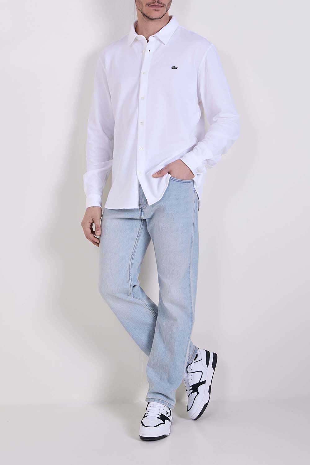 LACOSTE חולצת כפתורים ארוכה