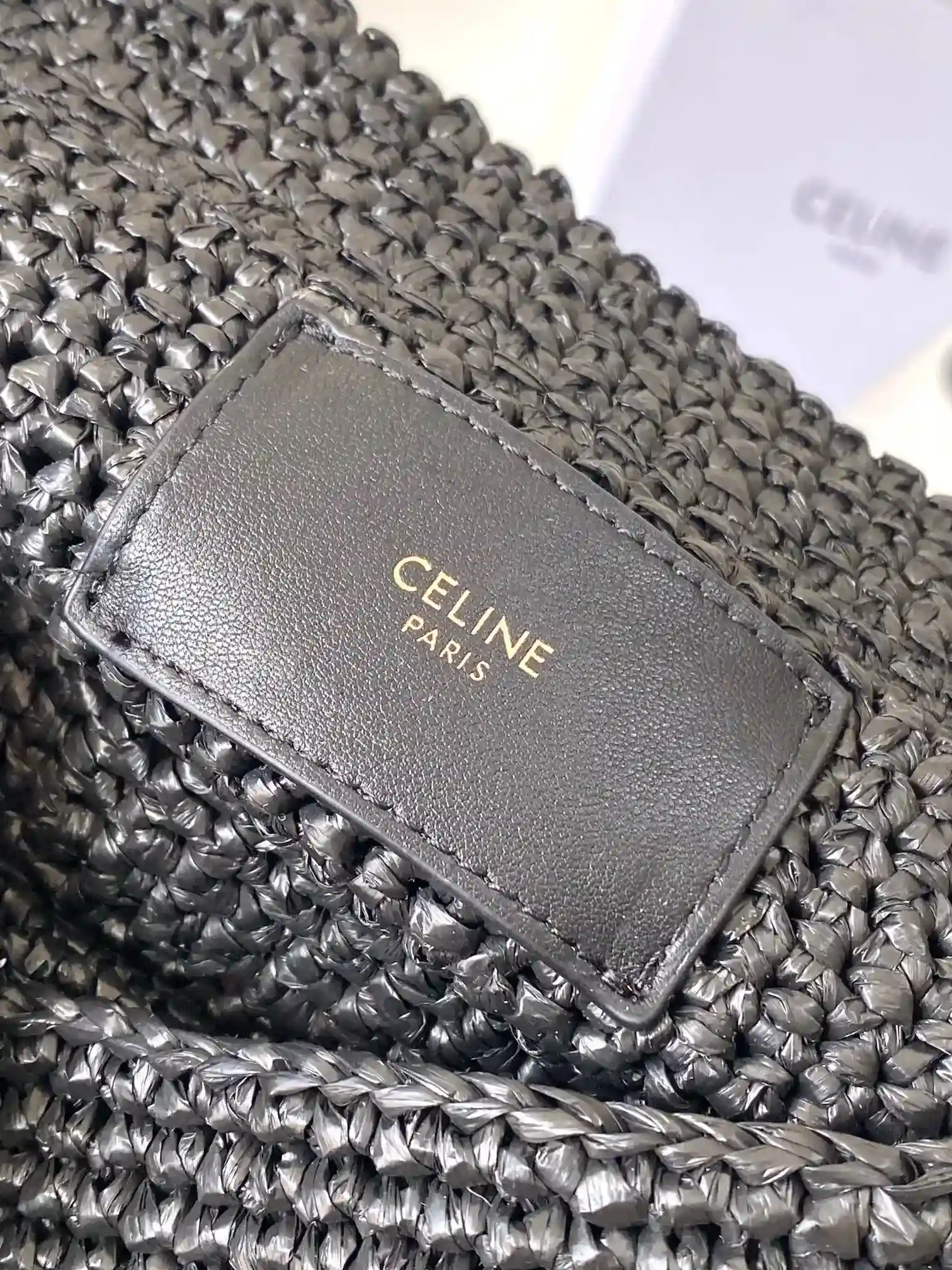 Celine Straw Woven Triomphe Crossbody Bag product photo from LabelPicks
