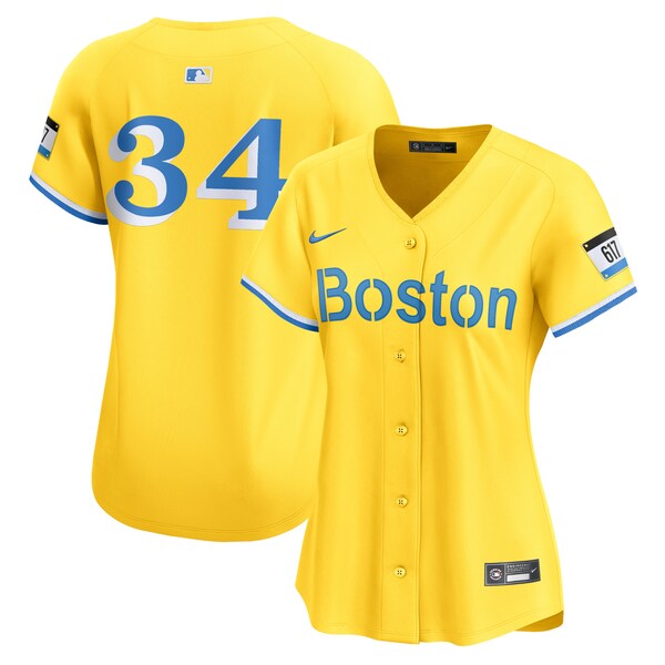 David Ortiz Boston Red Sox Nike Women's City Connect Retired Player Jersey - Gold