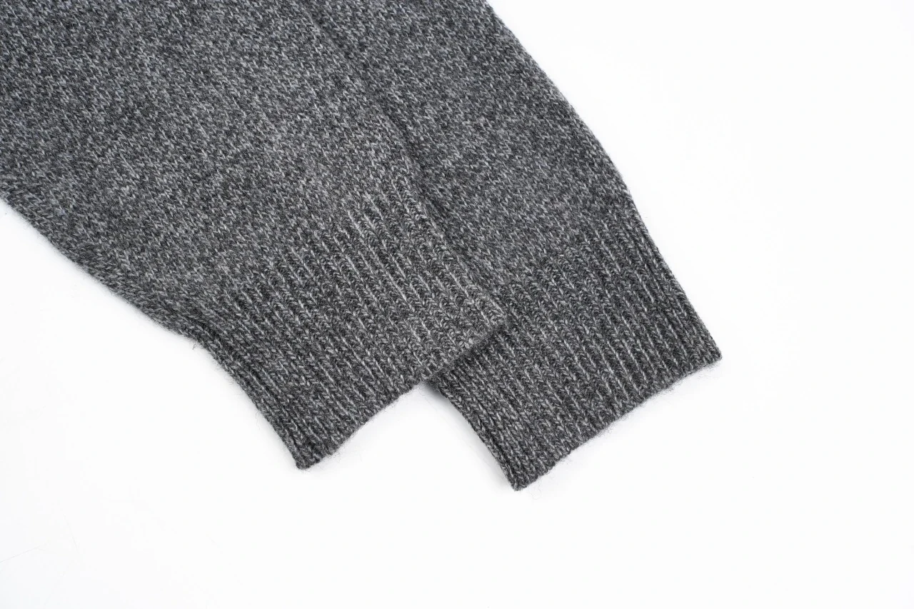 Moncler Grey Mixed-Knit Crewneck Sweater product photo from LabelPicks