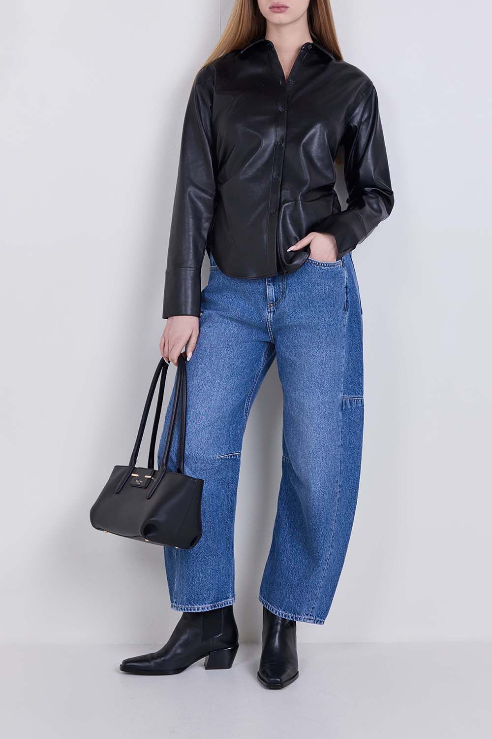RAG & BONE מכנסי ג'ינס בגזרת בלון