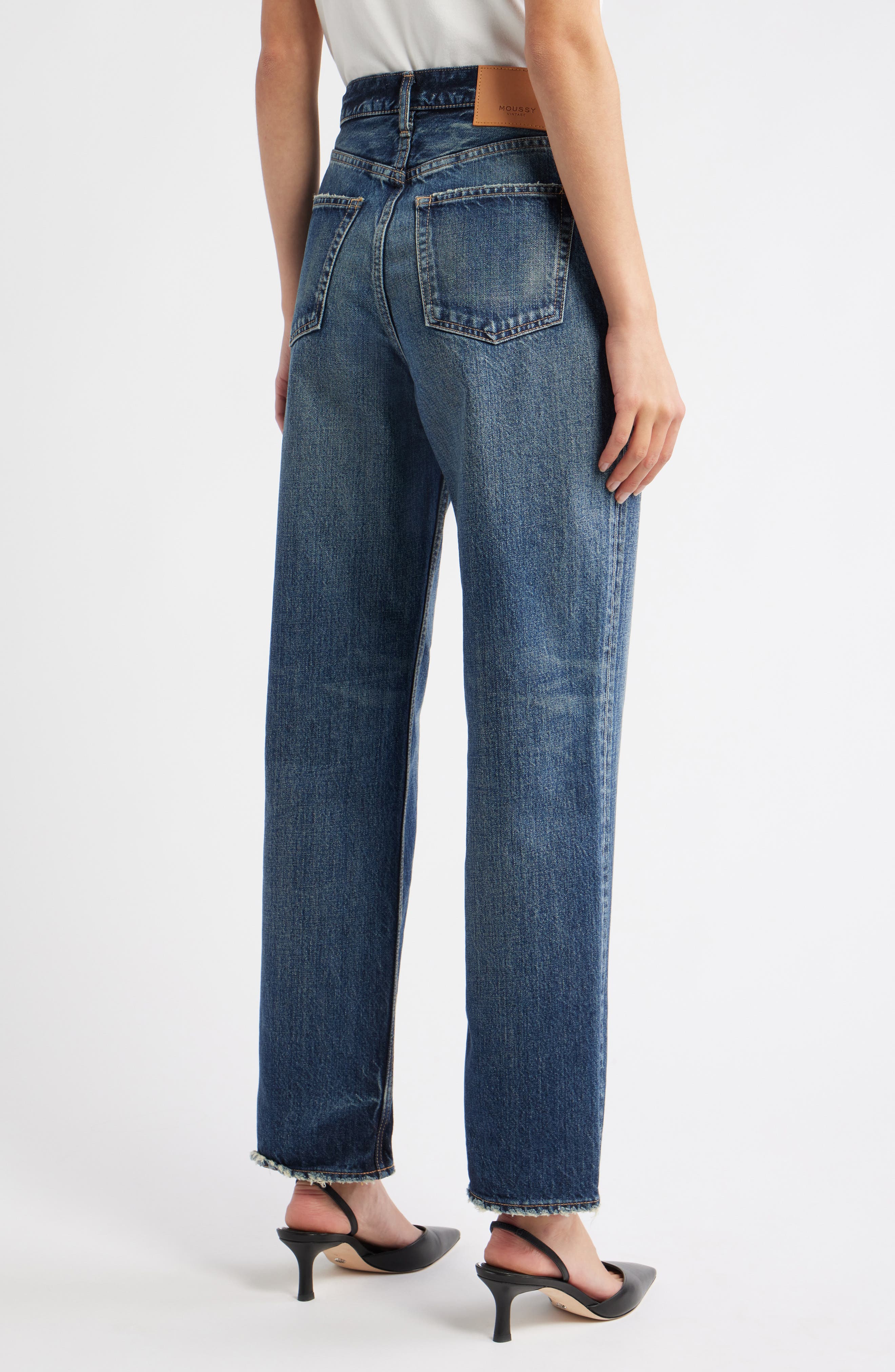 MOUSSY VINTAGE Atmore Wide Straight Leg Jeans