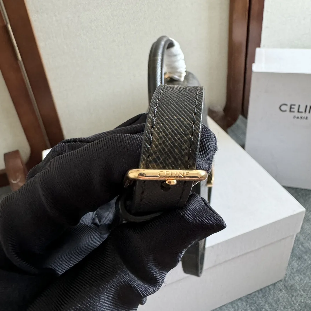 Celine Black Triomphe Crossbody Bag product photo from LabelPicks