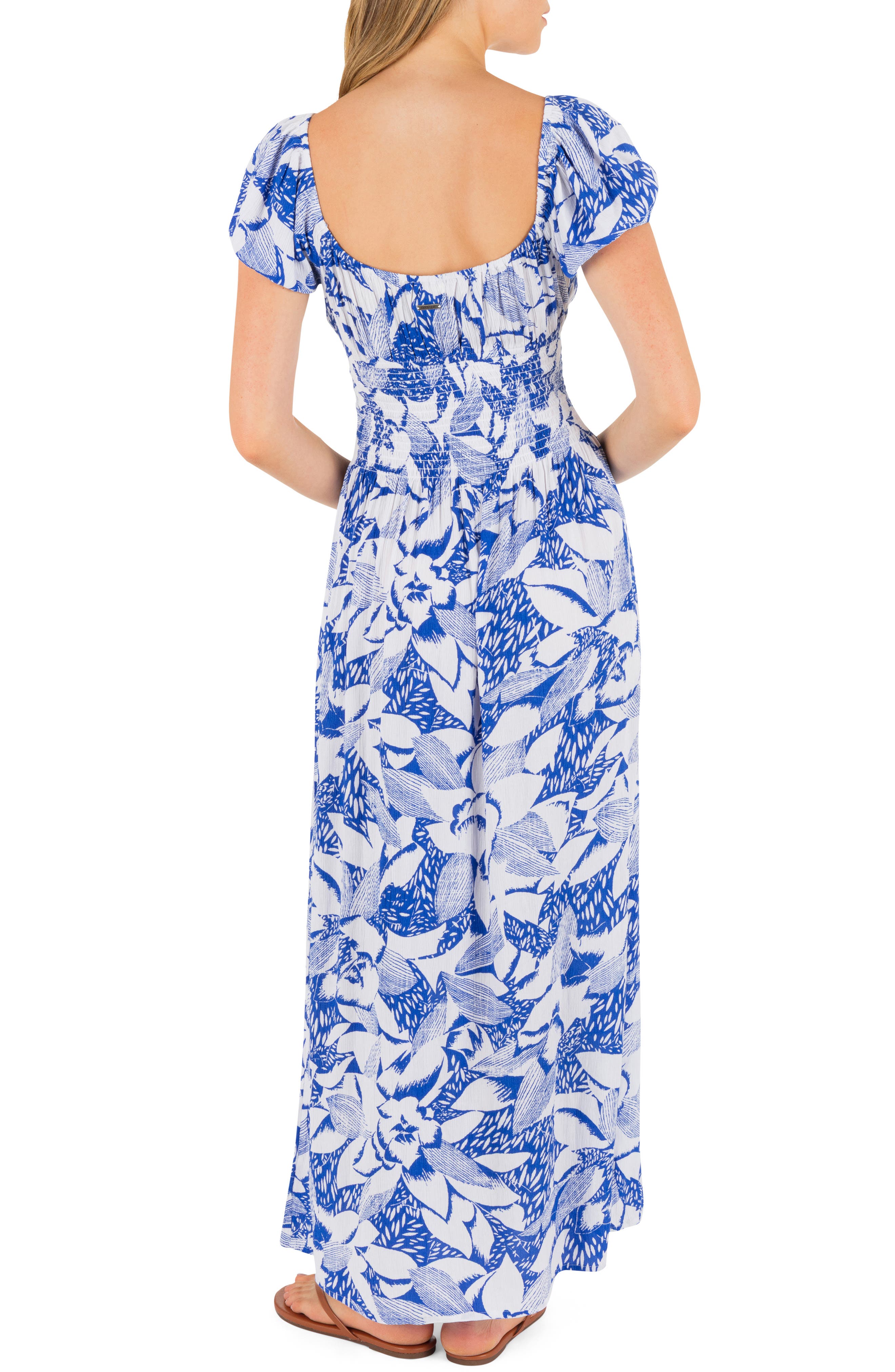 Hurley Paloma Floral Print Maxi Dress