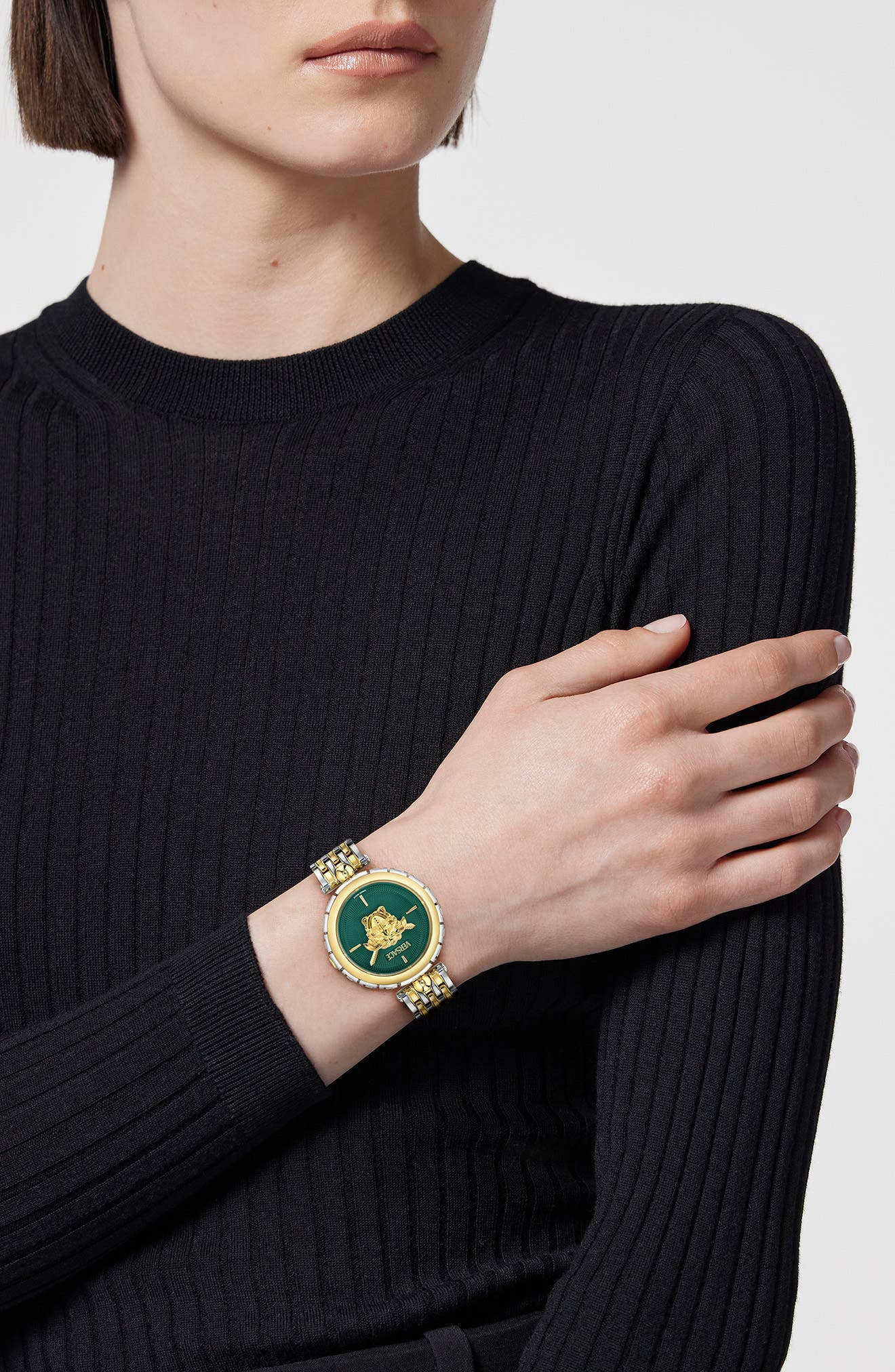 Versace Medusa Heritage Two-Tone Bracelet Watch, 38mm