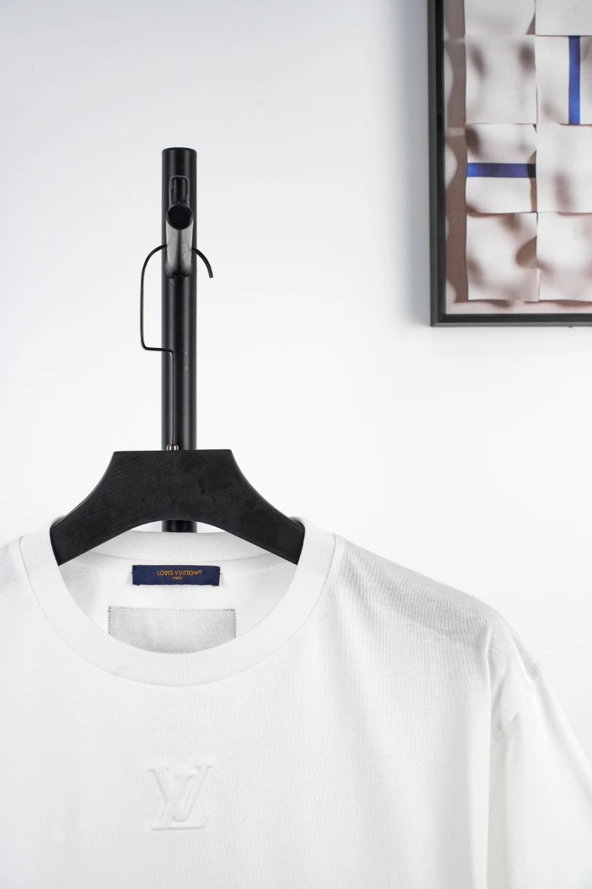 Louis Vuitton White Embossed T-Shirt product photo from LabelPicks