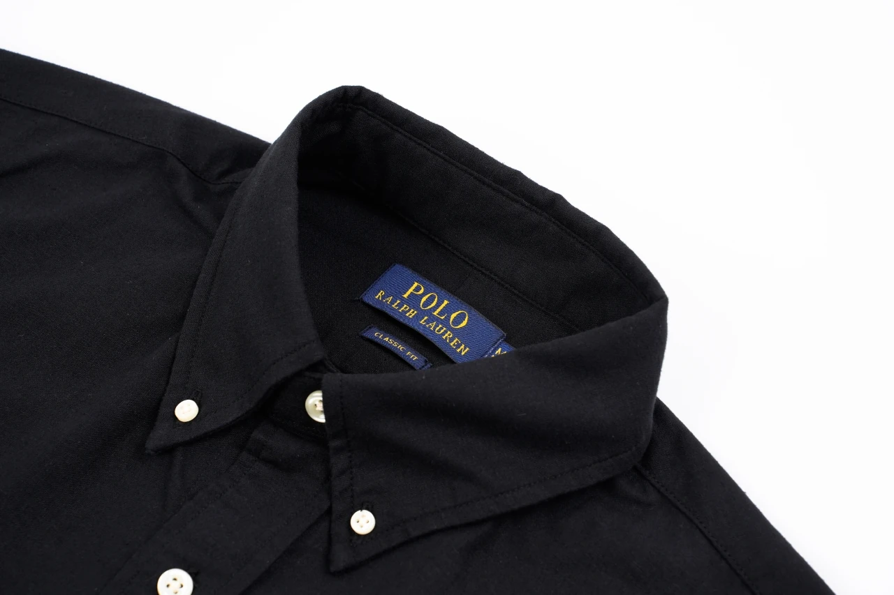 Ralph Lauren Black Pony Embroidered Linen Long Sleeve Shirt product photo from LabelPicks