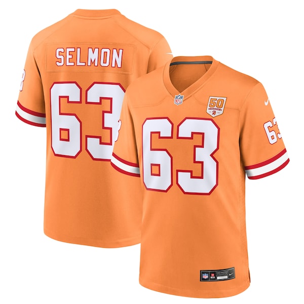 Lee Roy Selmon  Tampa Bay Buccaneers Nike 50th Season Game Jersey - Creamsicle