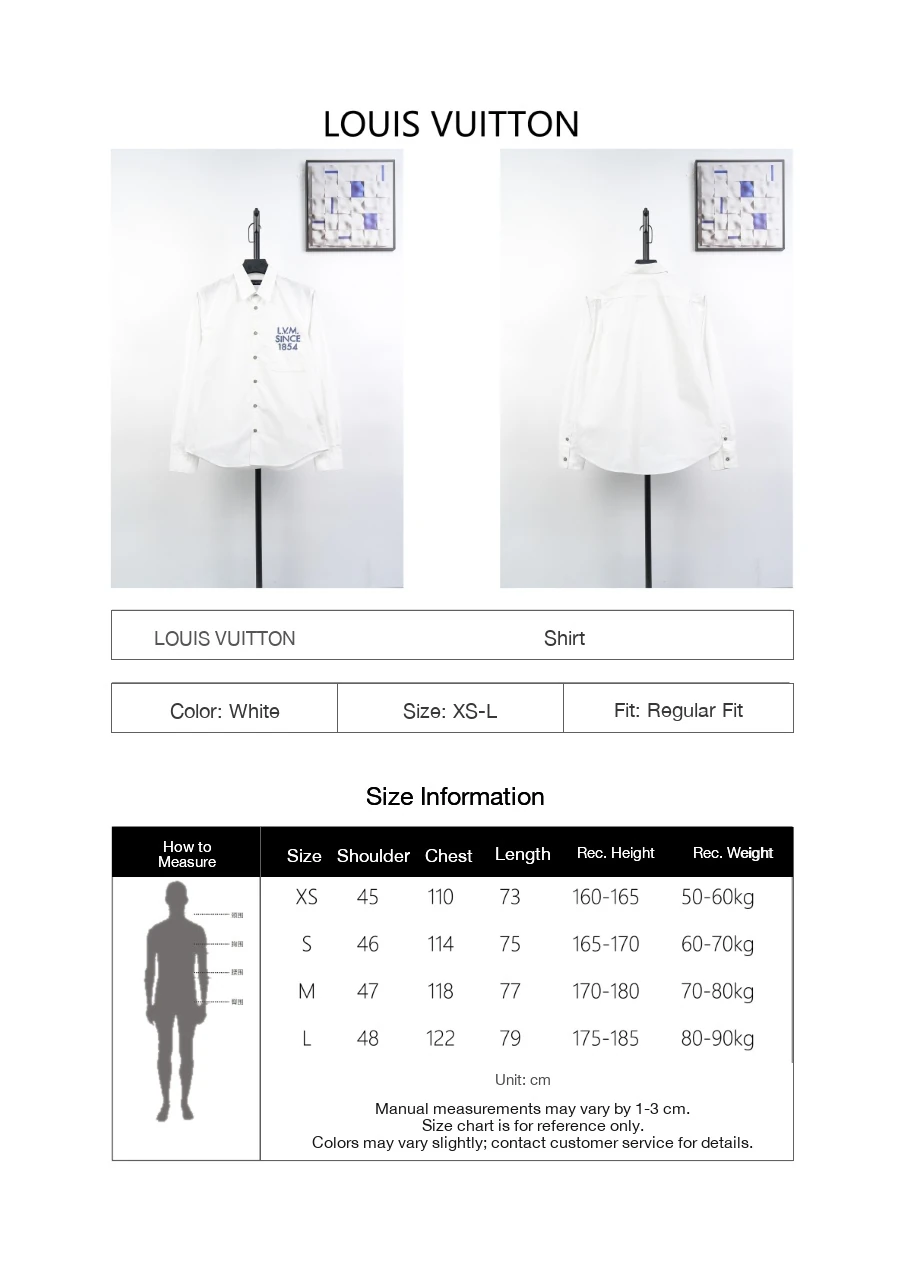 Louis Vuitton White 1854 Satin Embroidered Long Sleeve Shirt product photo from LabelPicks