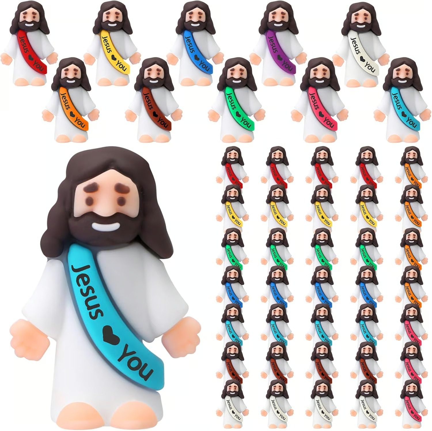 ✝️ Original Design Mini Jesus Figures Jesus Loves You