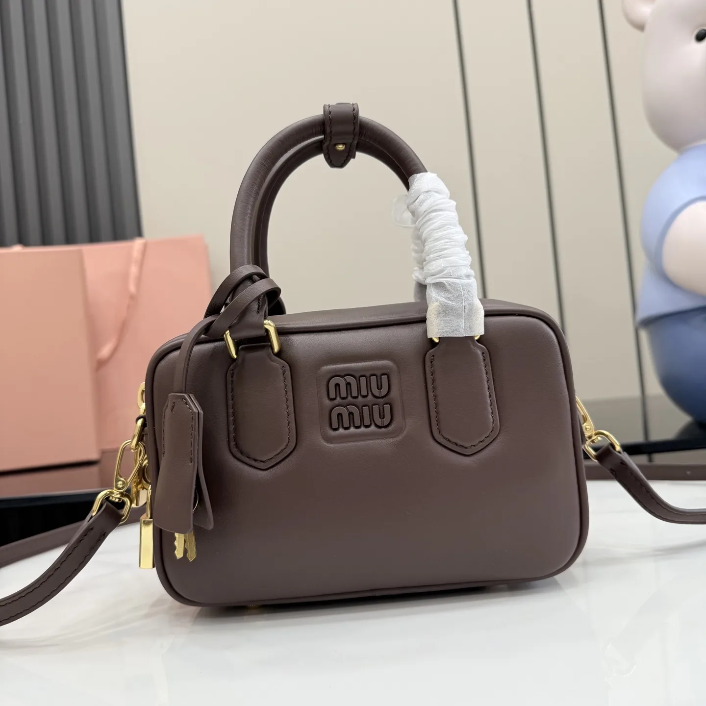Miu Miu Calfskin Matelasse Top Handle Bag product photo from LabelPicks