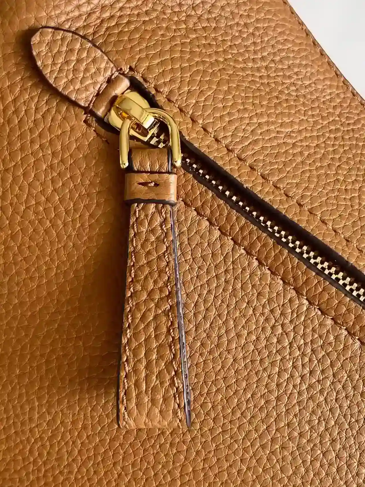 Prada Gold Grained Leather Top Handle Bag product photo from LabelPicks
