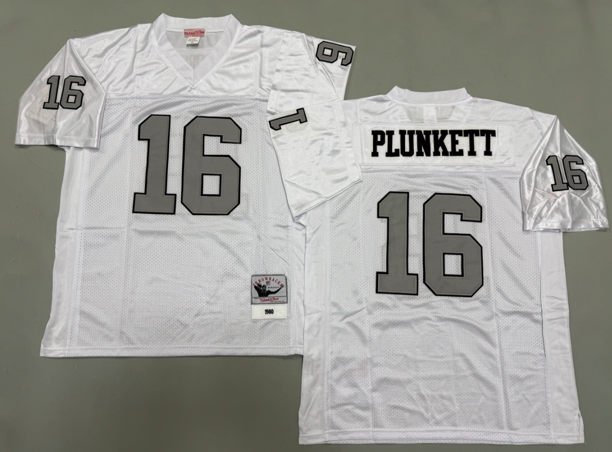 Jim Plunkett Las Vegas Raiders Authentic Throwback Retired Player Jersey