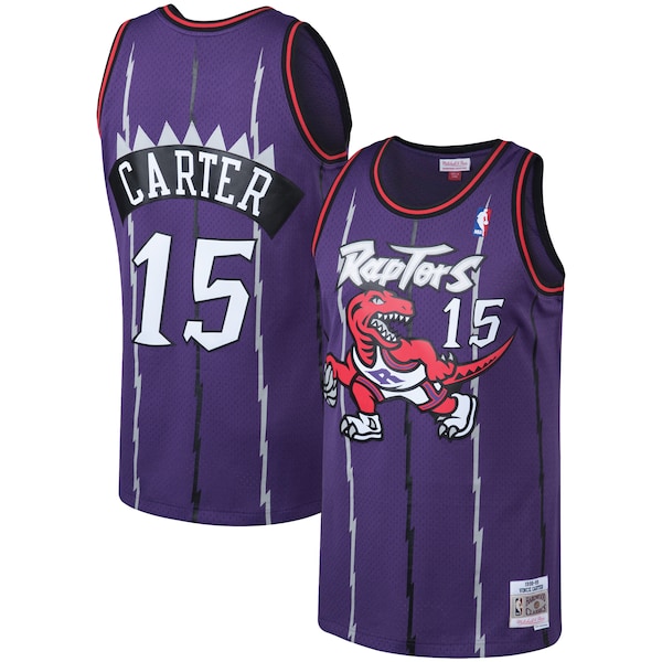Vince Carter Toronto Raptors 1998/99 Big & Tall Hardwood Classics Swingman Jersey - Purple/White