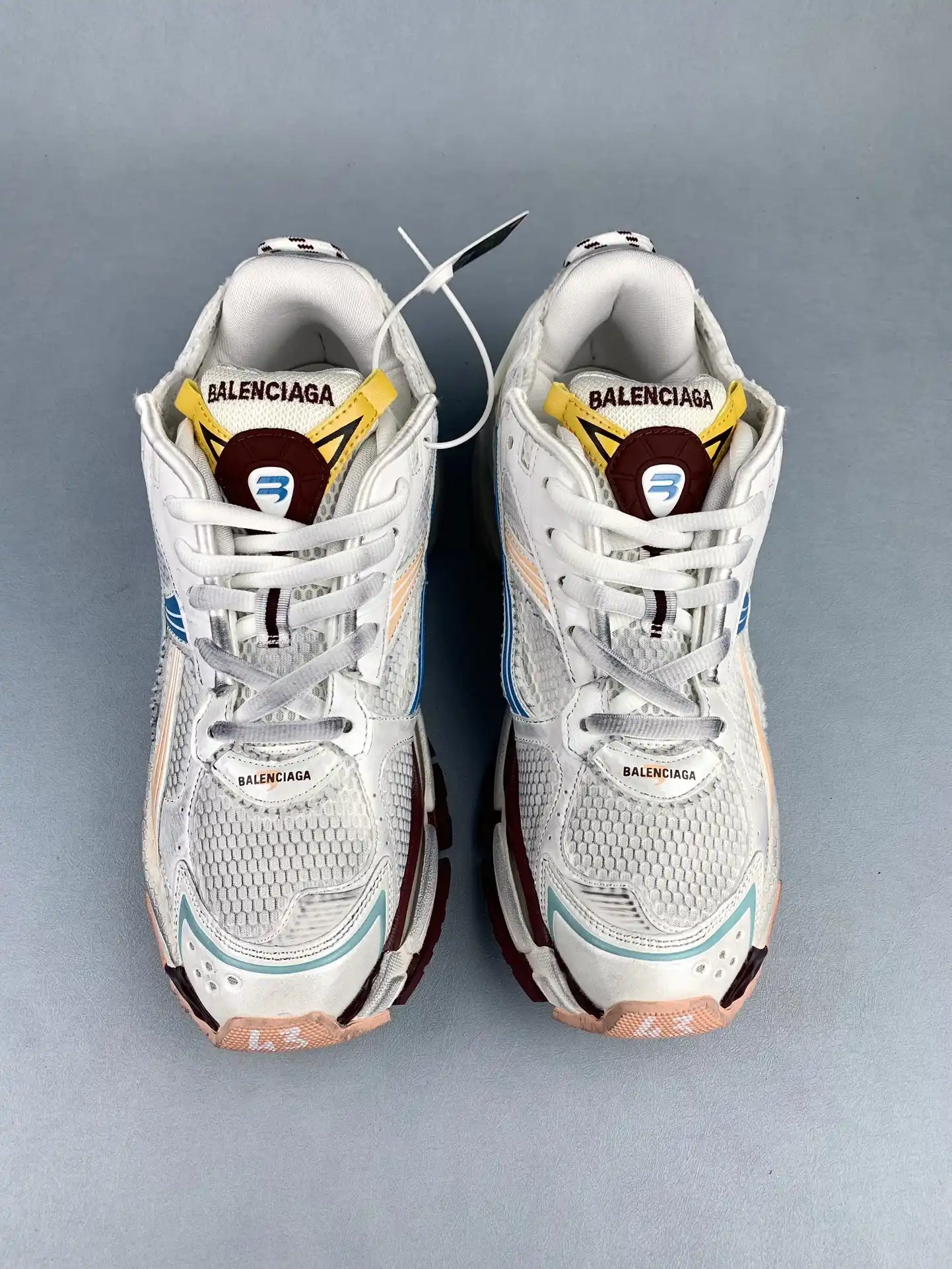 Balenciaga Runner Sneaker in Blue/Yellow/White product photo from LabelPicks