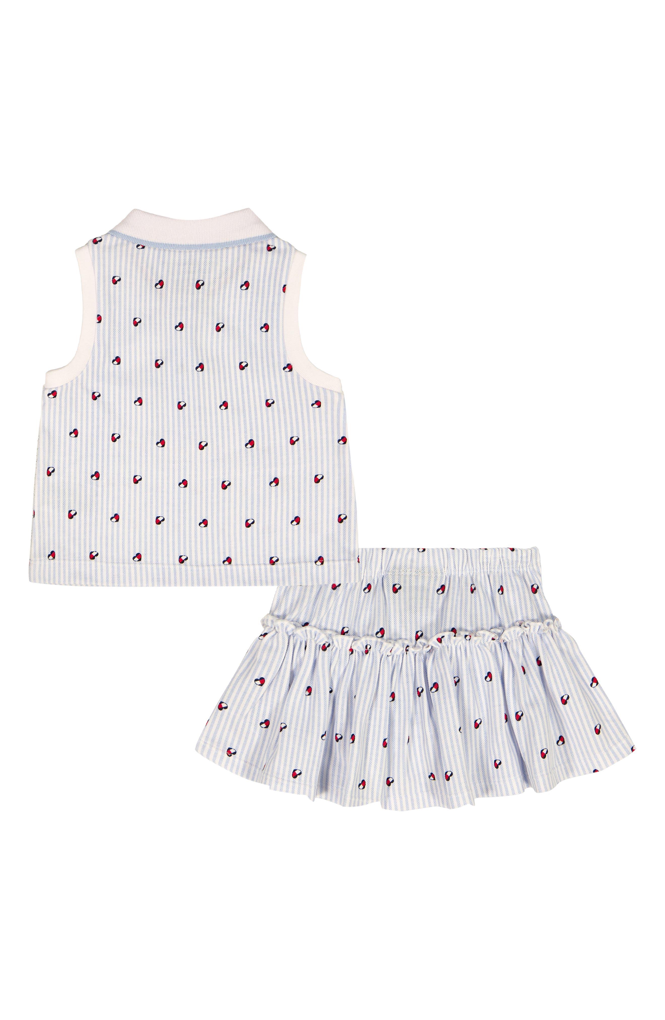 Tommy Hilfiger Printed Heart Logo Tank & Skirted Bloomers Set