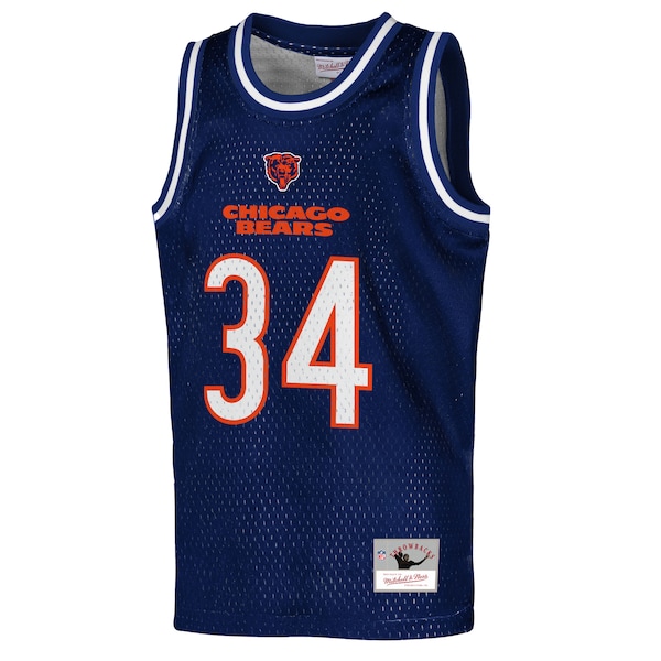 Walter Payton Chicago Bears  Youth Retired Player NFL Basketball Fashion Jersey - Navy