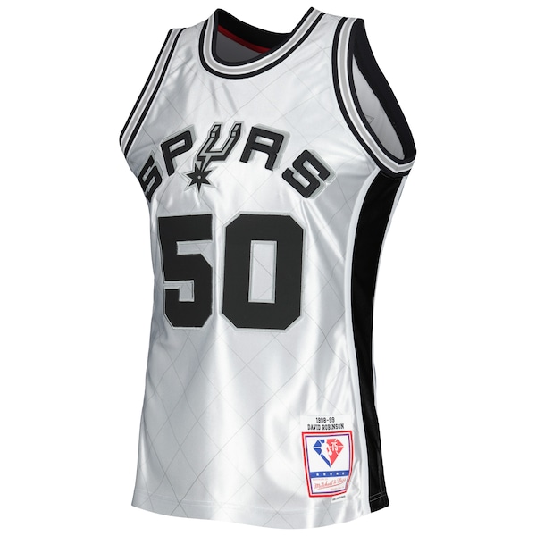 David Robinson San Antonio Spurs 1998/99 Hardwood Classics 75th Anniversary Swingman Jersey - Platinum