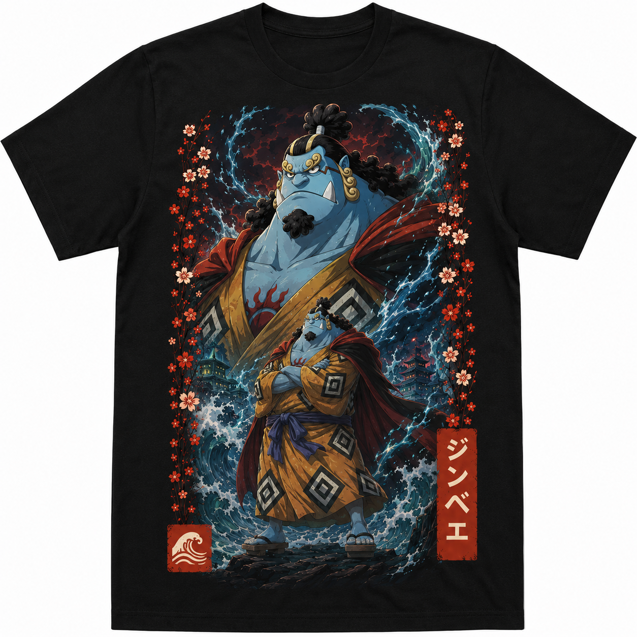 Remera Anime Jinbe One Piece Manga Corta