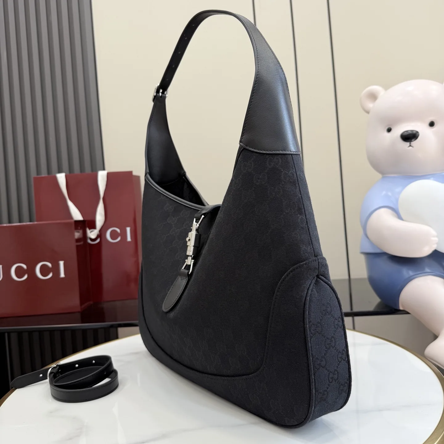 Gucci Jackie Black Quilted Leather Shoulder Bag product photo from LabelPicks