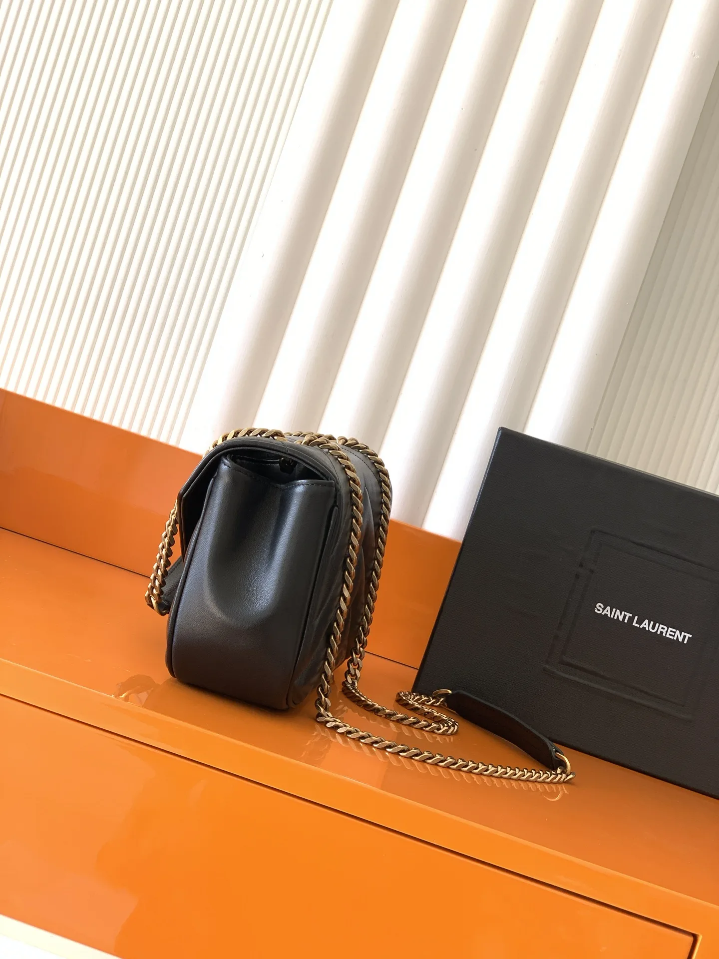 Saint Laurent Black Loulou Lambskin Shoulder Bag product photo from LabelPicks