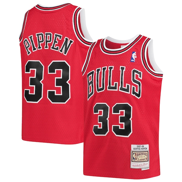 Scottie Pippen Chicago Bulls  Youth 1997-98 Hardwood Classics Swingman Jersey - Red/White/Black