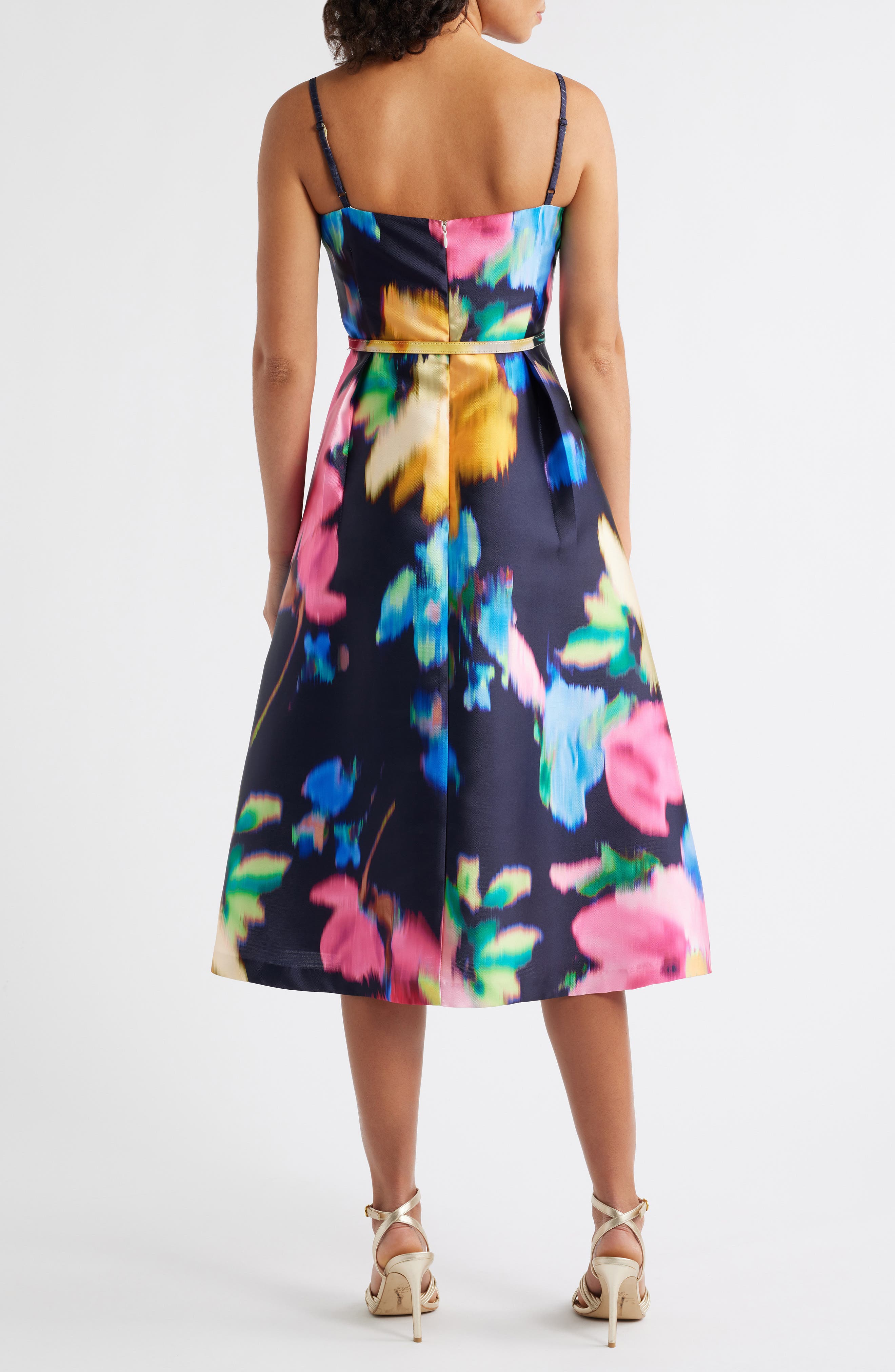 Julia Jordan Abstract Floral Cocktail Dress