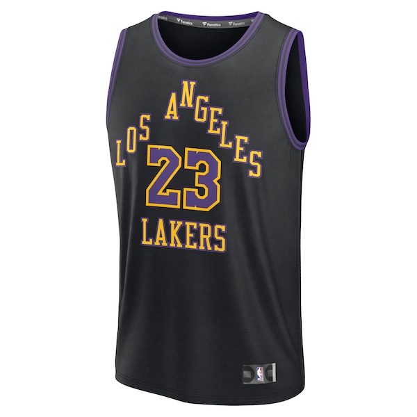 LeBron James Los Angeles Lakers  2025/26 City Edition Fast Break Jersey - Black
