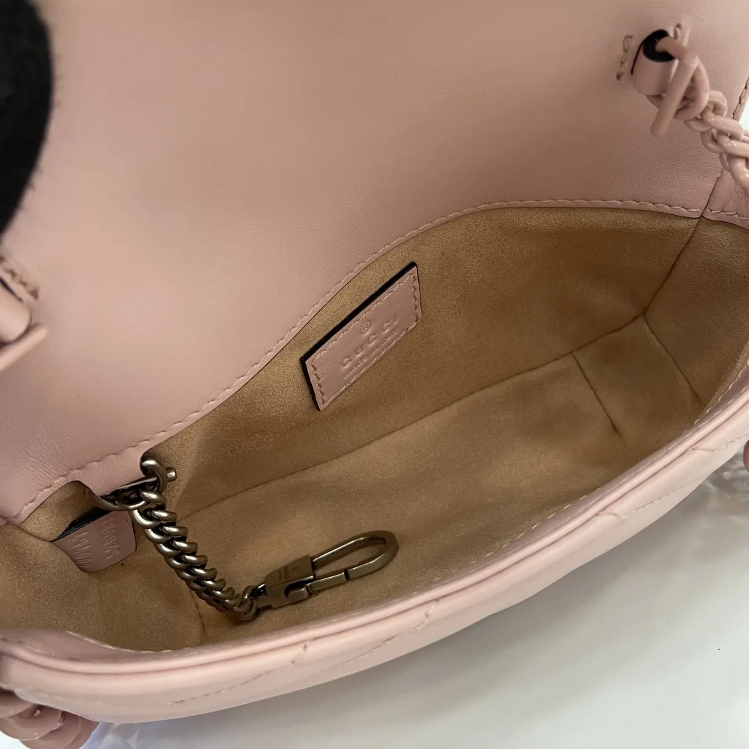 Gucci Pink Marmont Quilted Leather Shoulder Bag product photo from LabelPicks