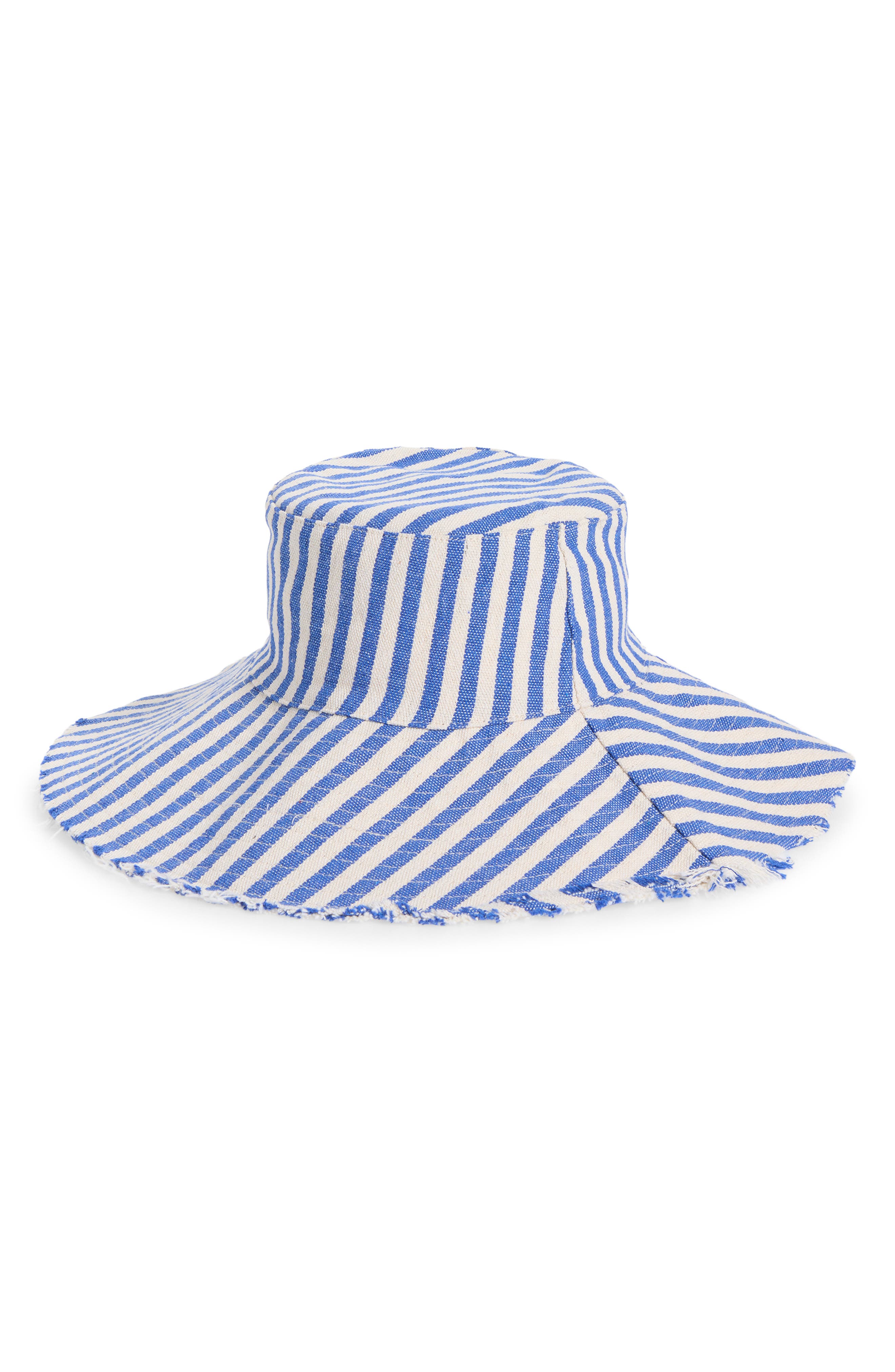 Treasure & Bond Frayed Edge Stripe Bucket Hat