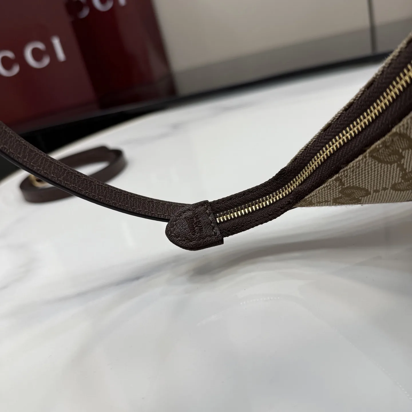 Gucci Brown Quilted Leather Crossbody Bag product photo from LabelPicks