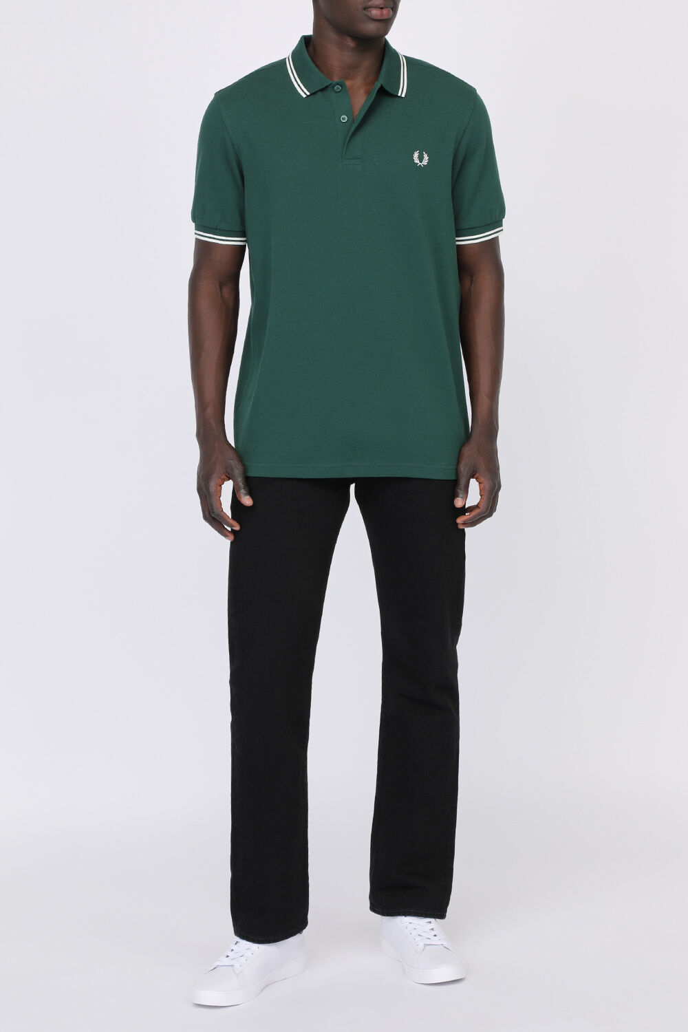 FRED PERRY חולצת פולו ספורטיבית מכותנה